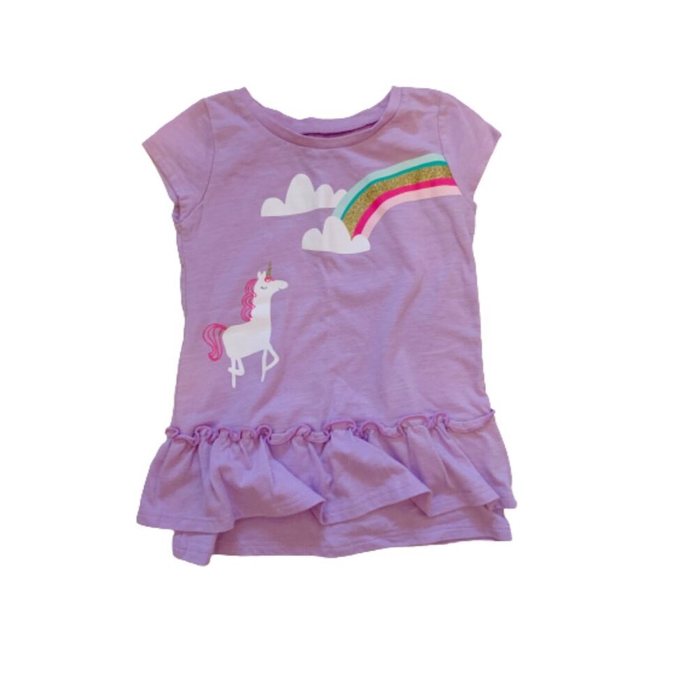 Jumping Beans Unicorn Ruffle Shirt 3T